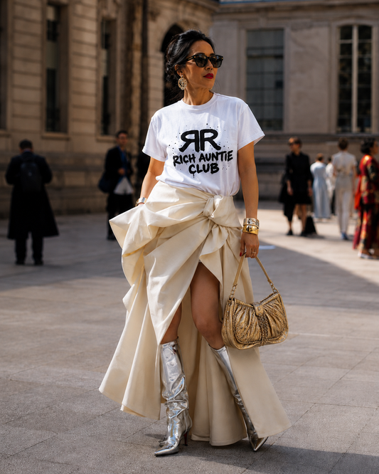 B✦LENCIAGA Inspired Rich Auntie Club Tee
