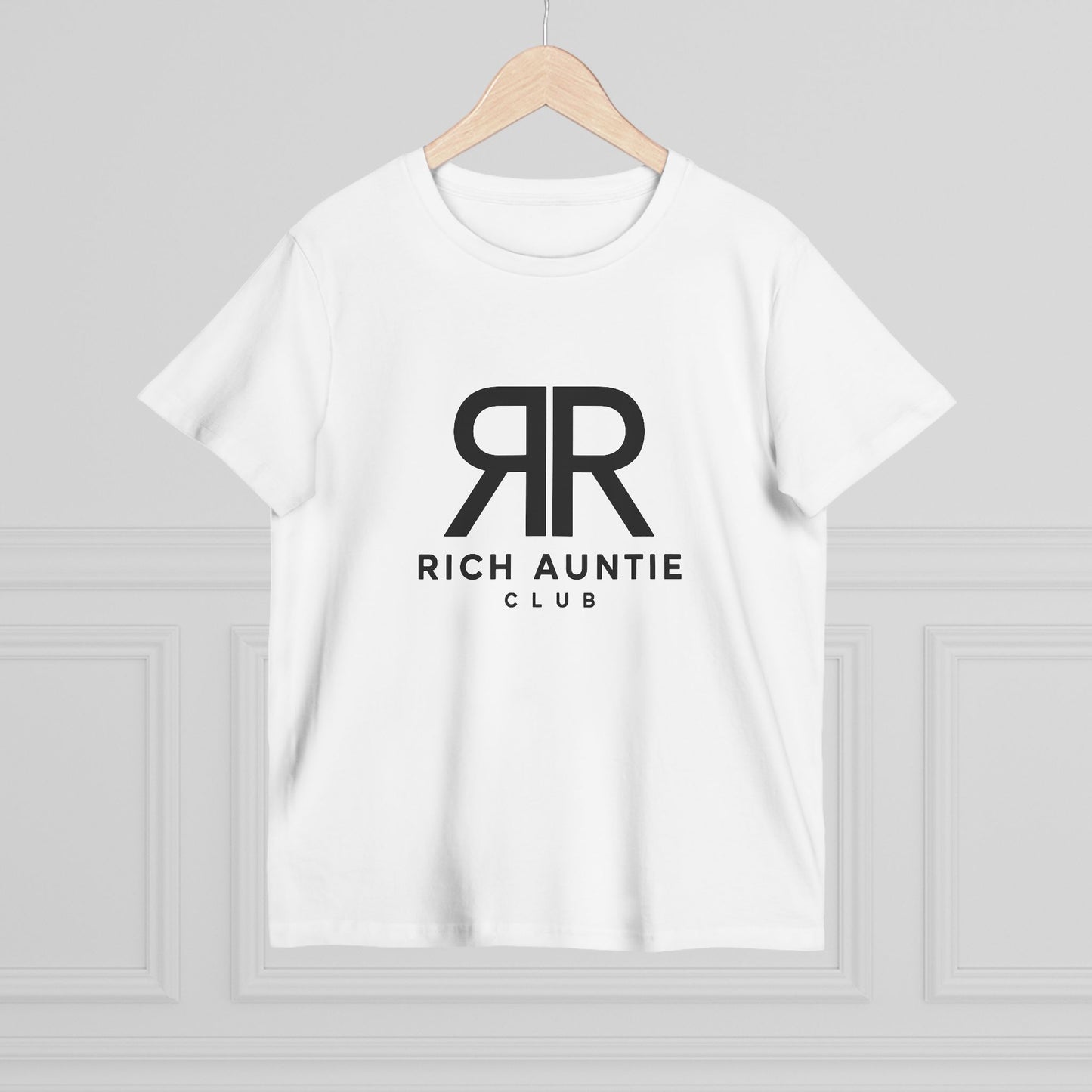 Monogram Rich Auntie Club premium graphic T-shirt alternate view