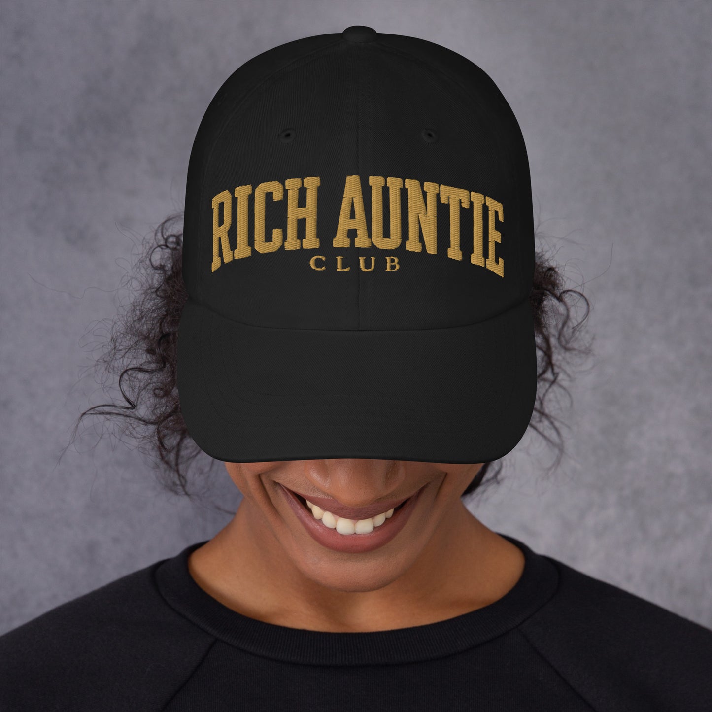 Rich Auntie Club embroidered dad hat product view 20