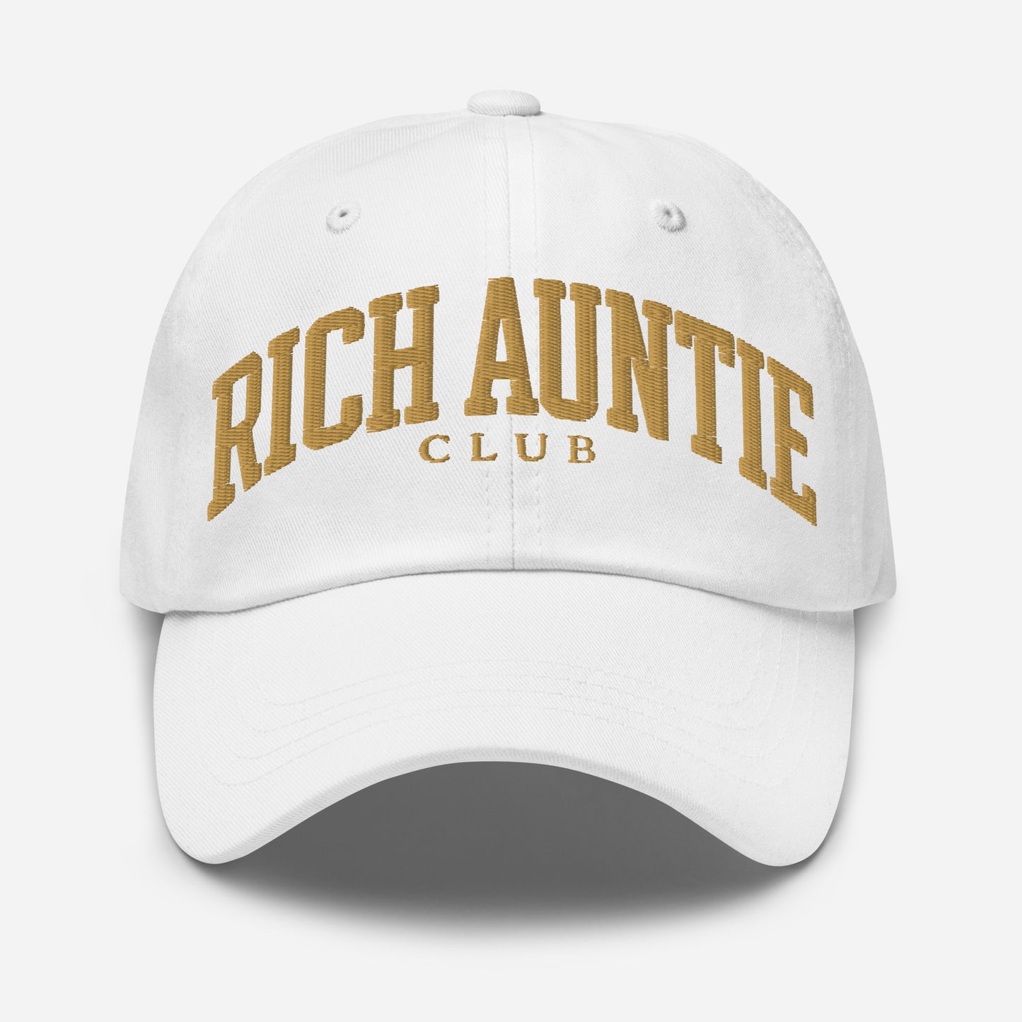 Rich Auntie Club embroidered dad hat product view 28