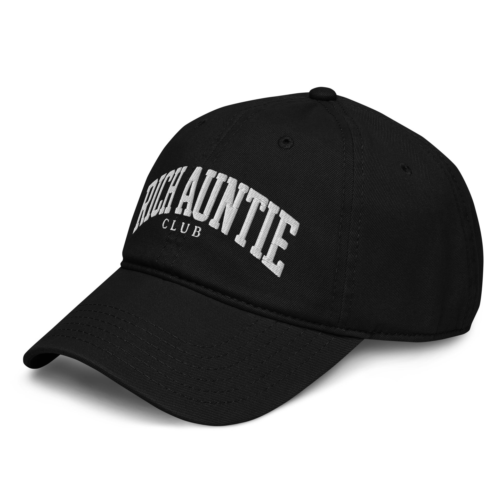 Rich Auntie Club embroidered dad hat product view 3
