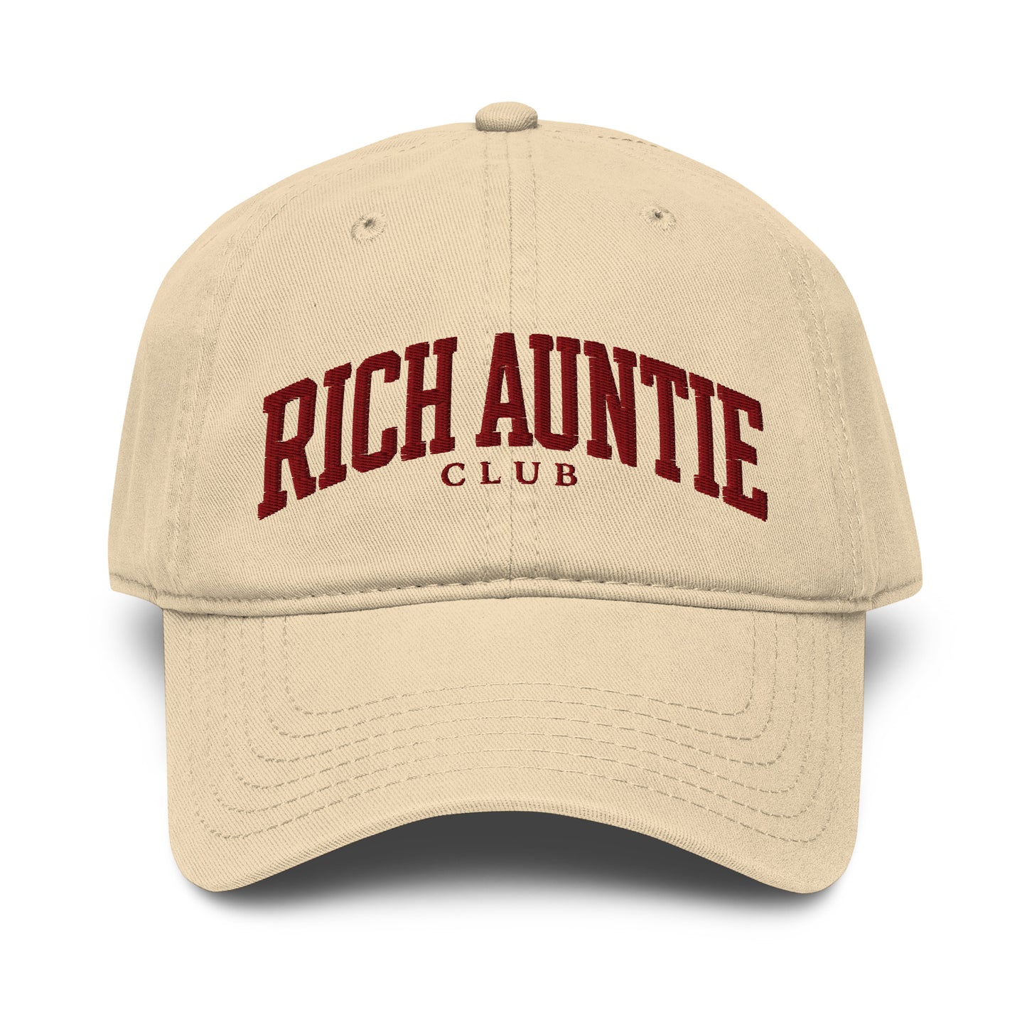 Rich Auntie Club embroidered dad hat product view 13