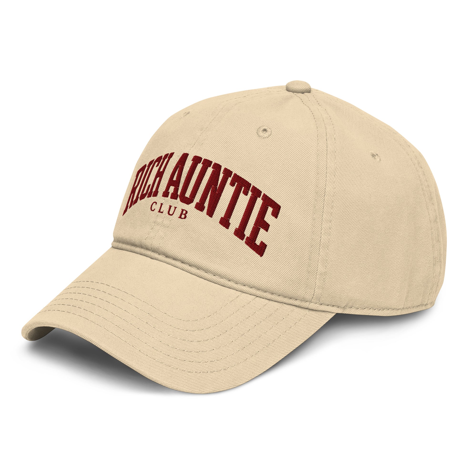 Rich Auntie Club embroidered dad hat product view 15