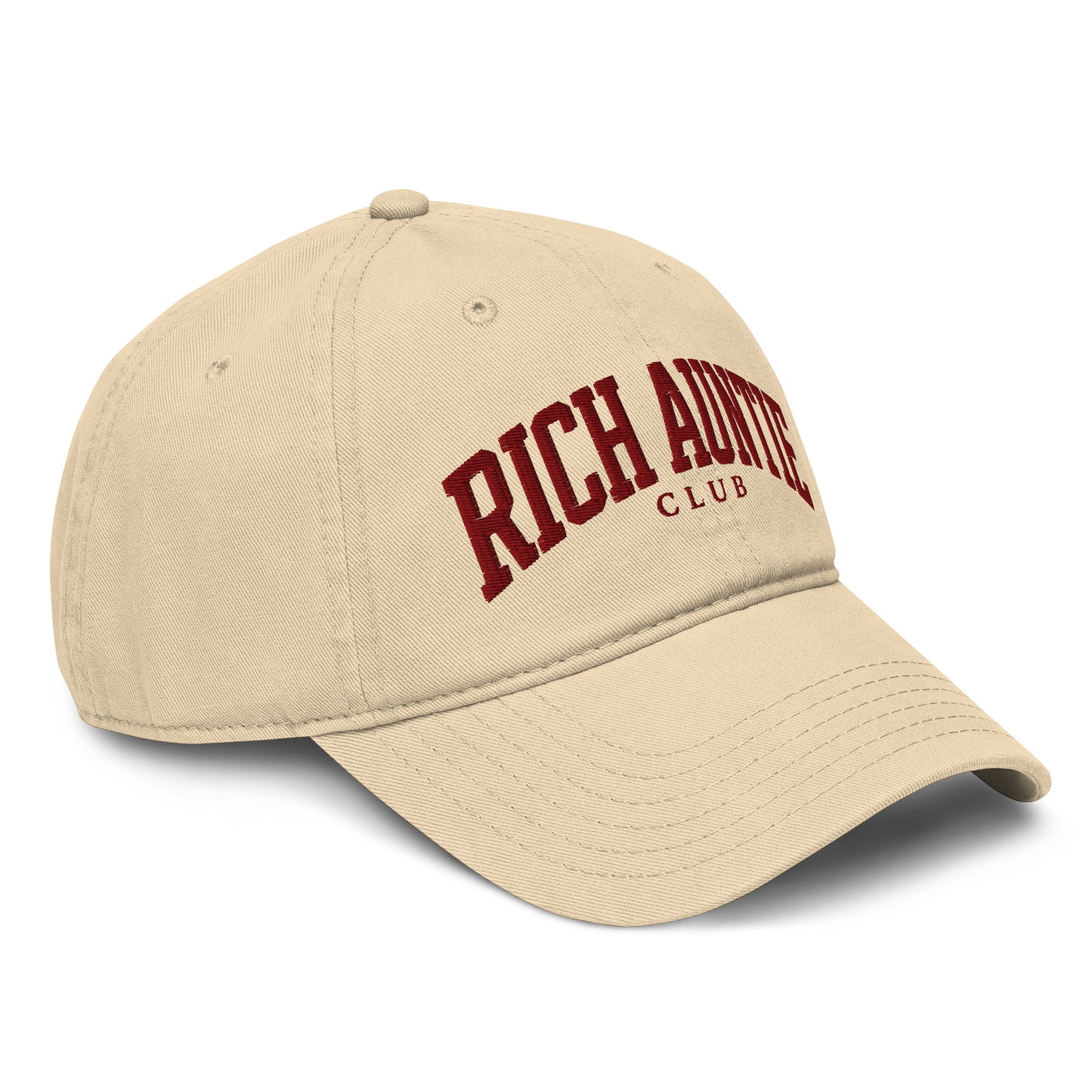 Rich Auntie Club embroidered dad hat product view 16