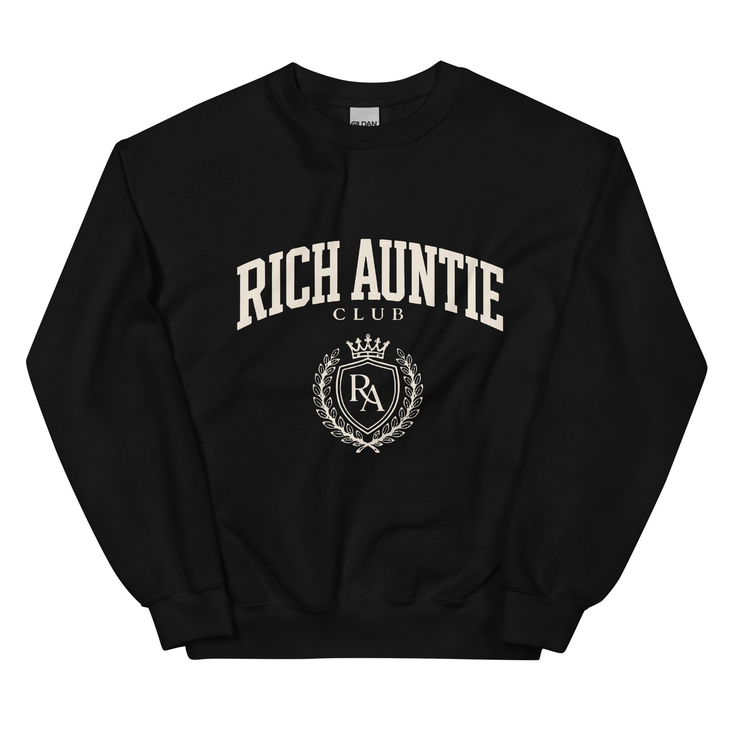 Rich Auntie Club collegiate crewneck product view 7