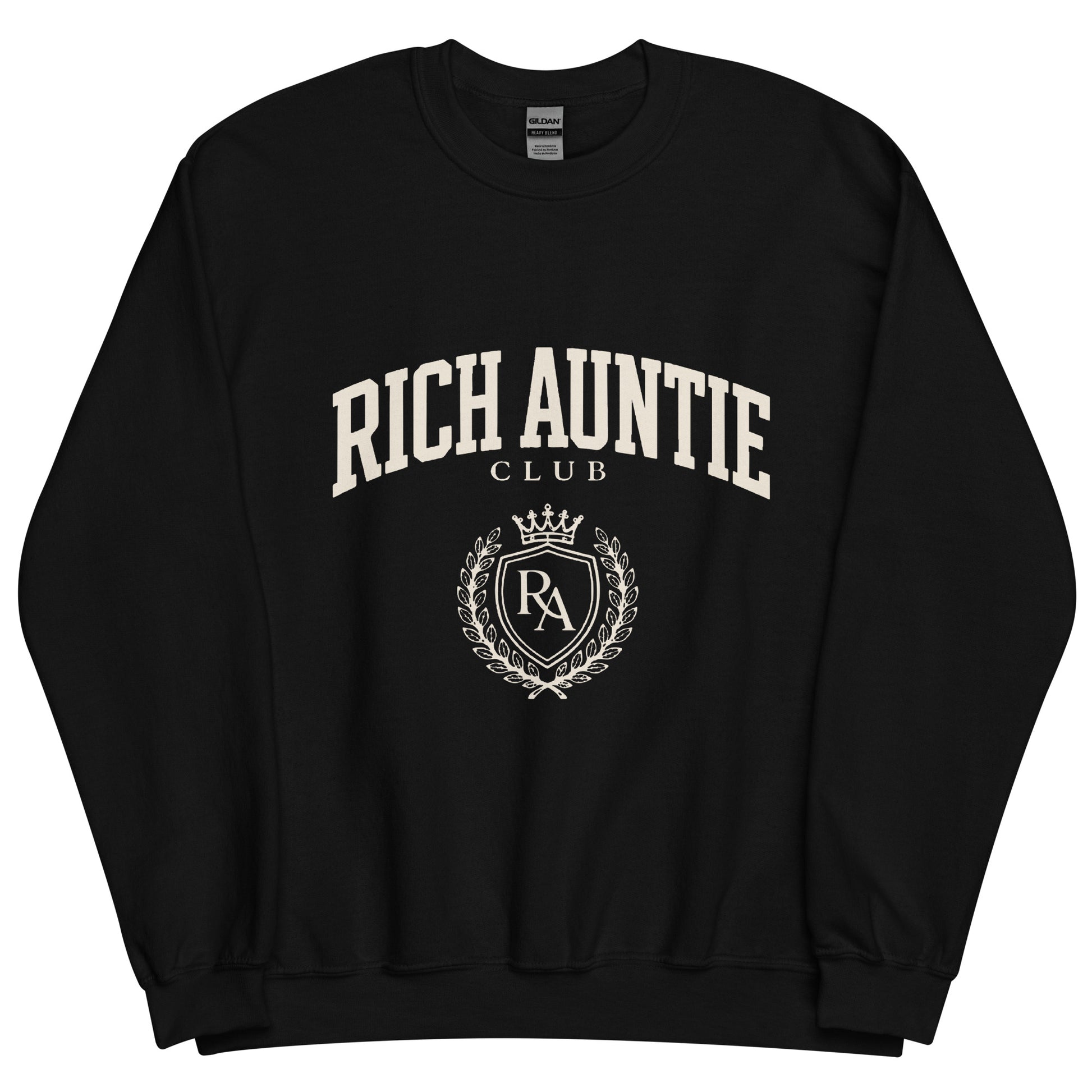 Rich Auntie Club collegiate crewneck product view 9