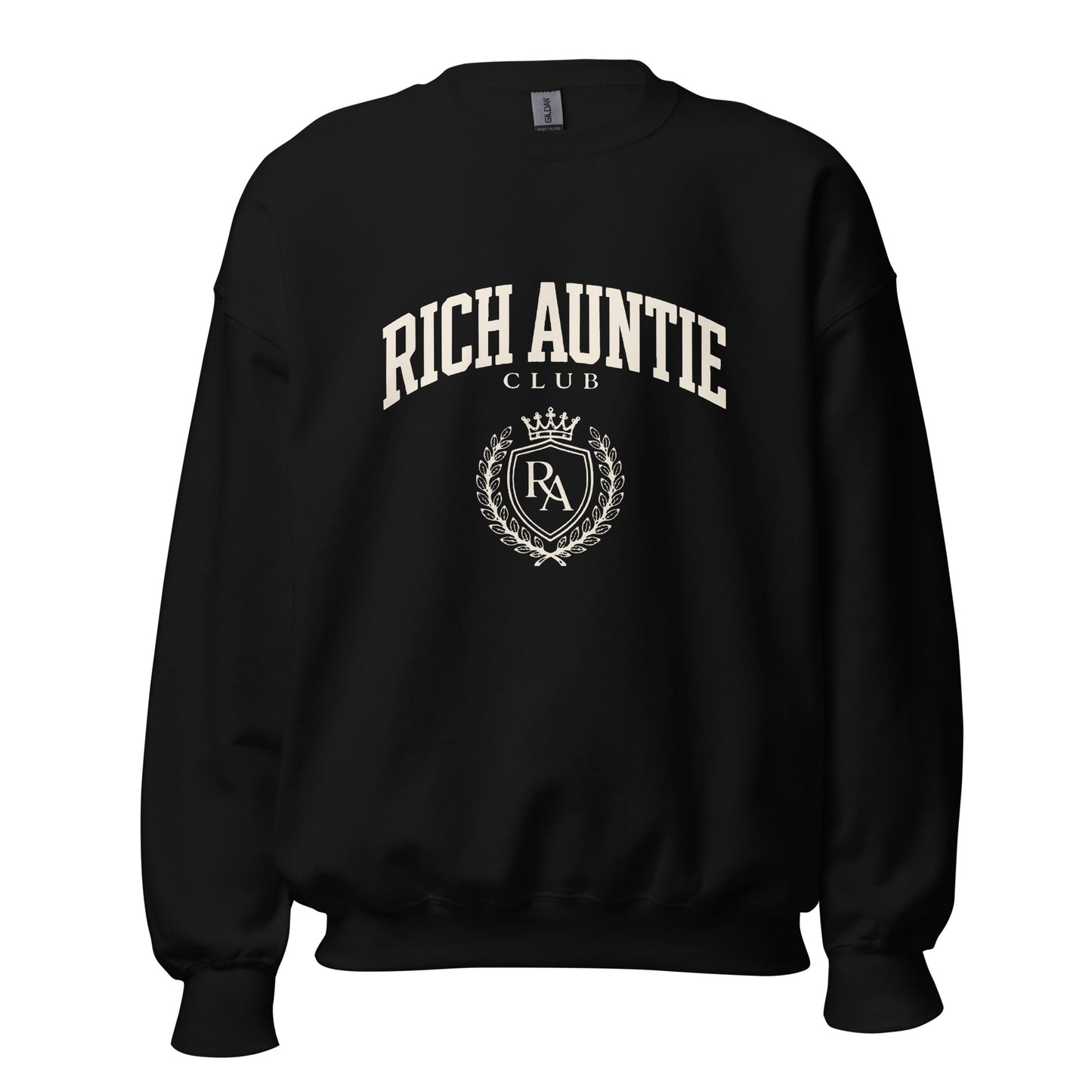Rich Auntie Club collegiate crewneck product view 10