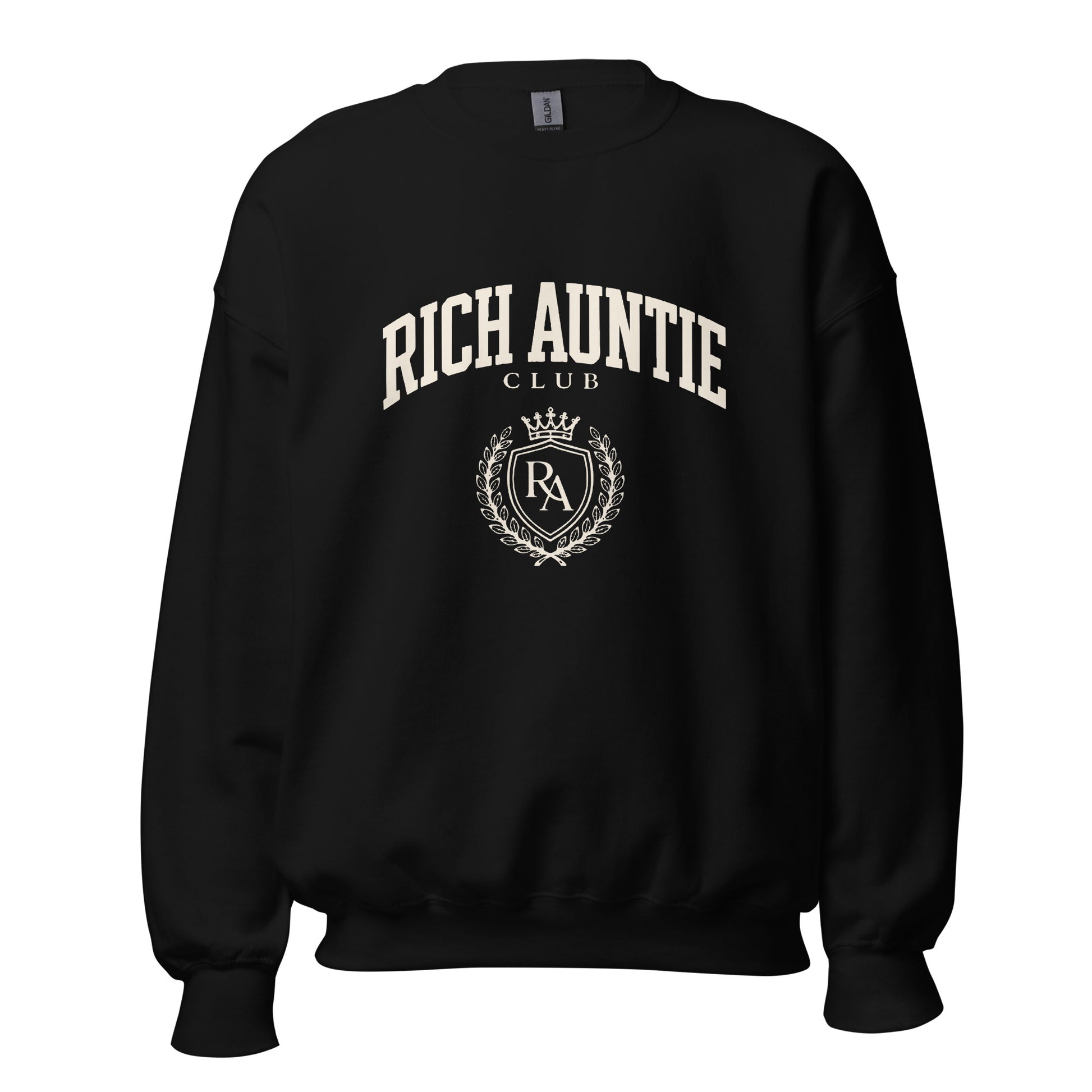 Rich Auntie Club collegiate crewneck product view 10
