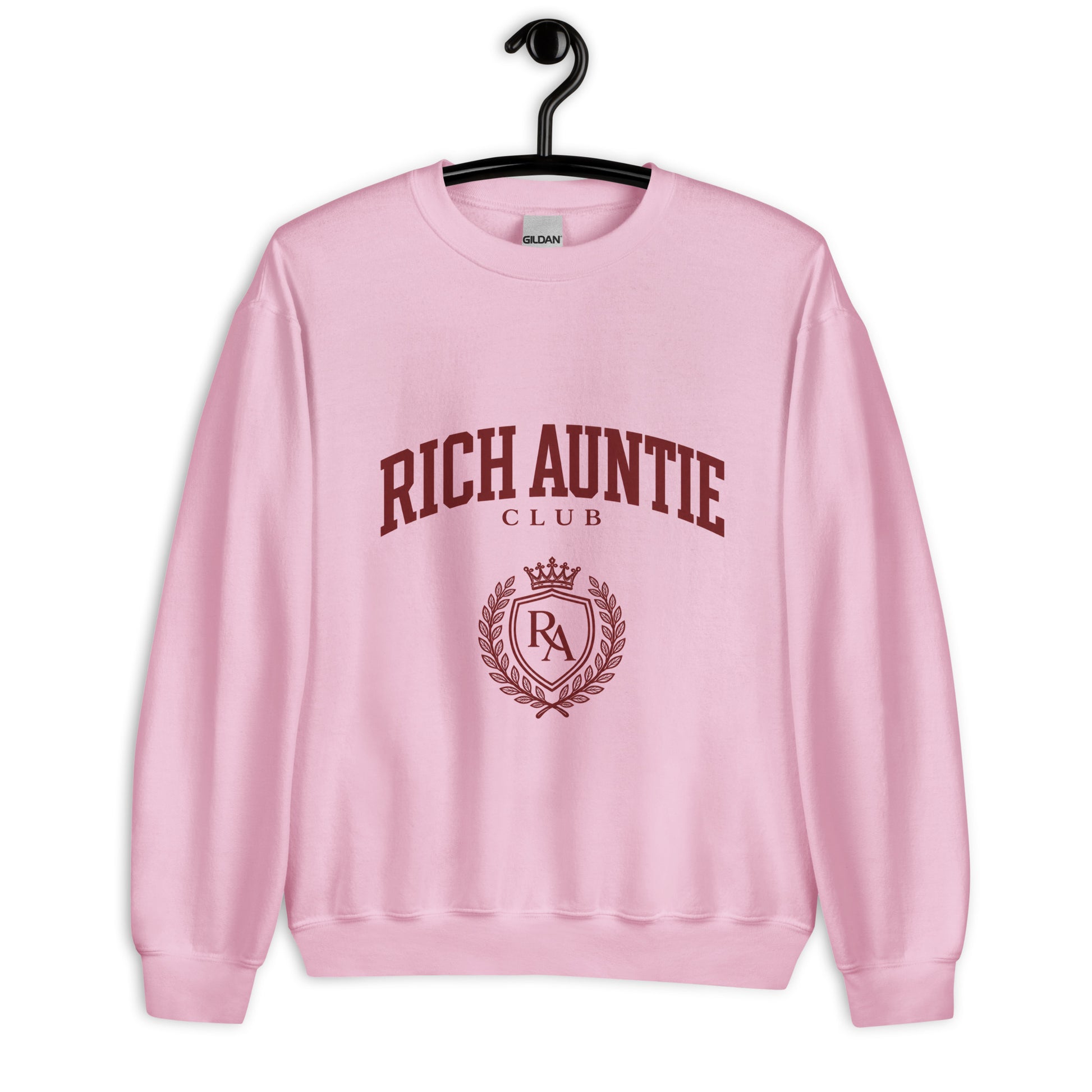 Rich Auntie Club collegiate crewneck product view 30