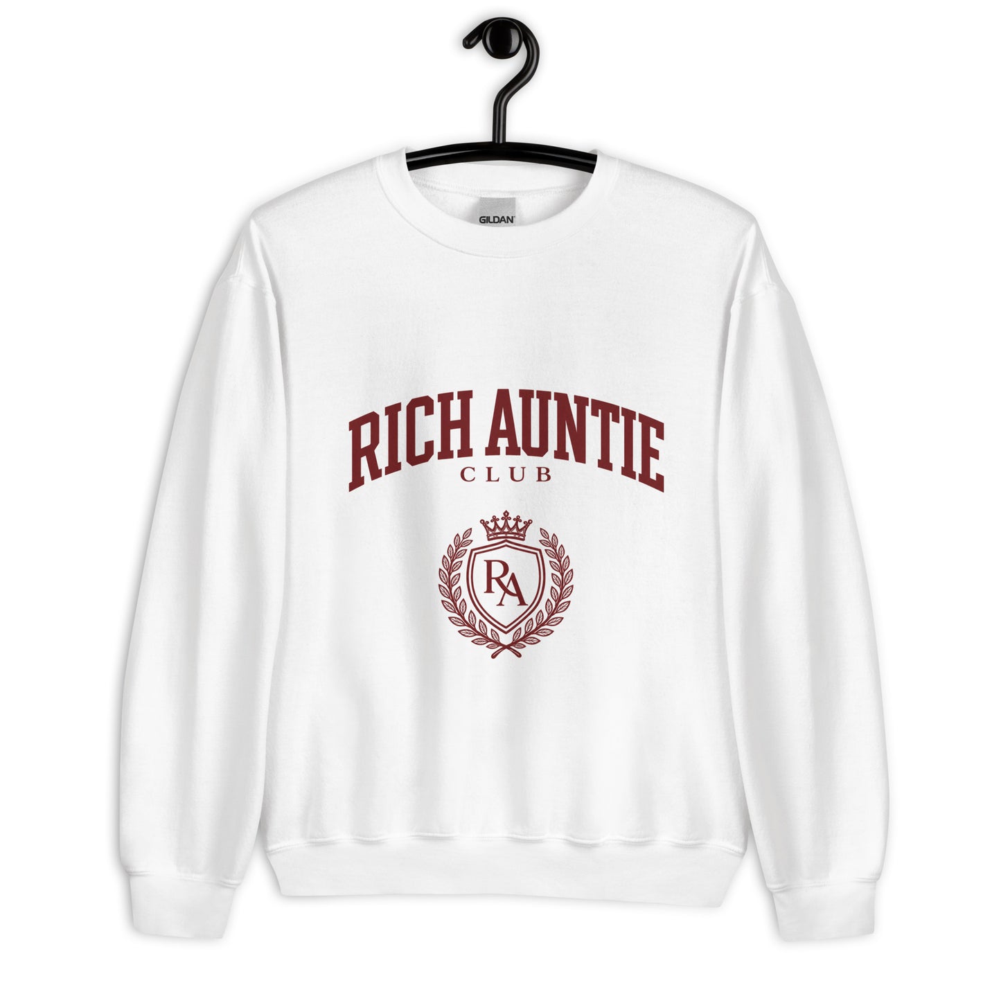 Rich Auntie Club collegiate crewneck product view 28