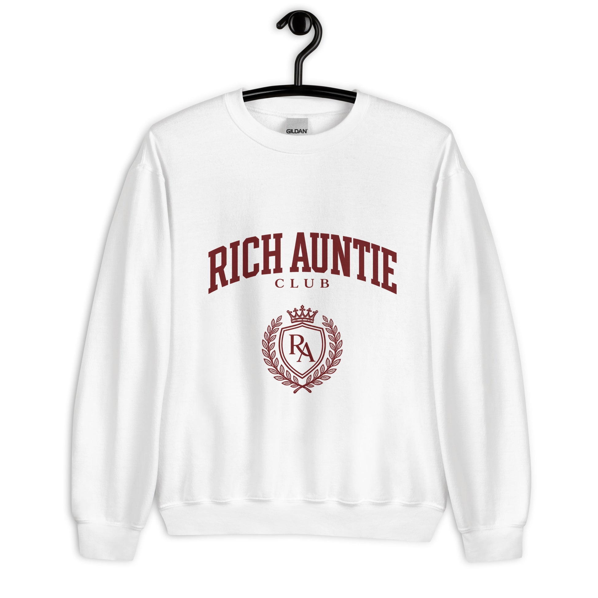 Rich Auntie Club collegiate crewneck product view 28