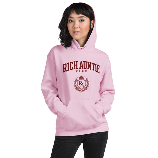 Rich Auntie Club collegiate hoodie product view 12