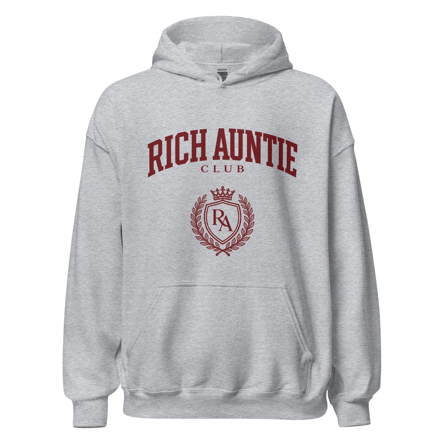 Rich Auntie Club collegiate hoodie product view 14