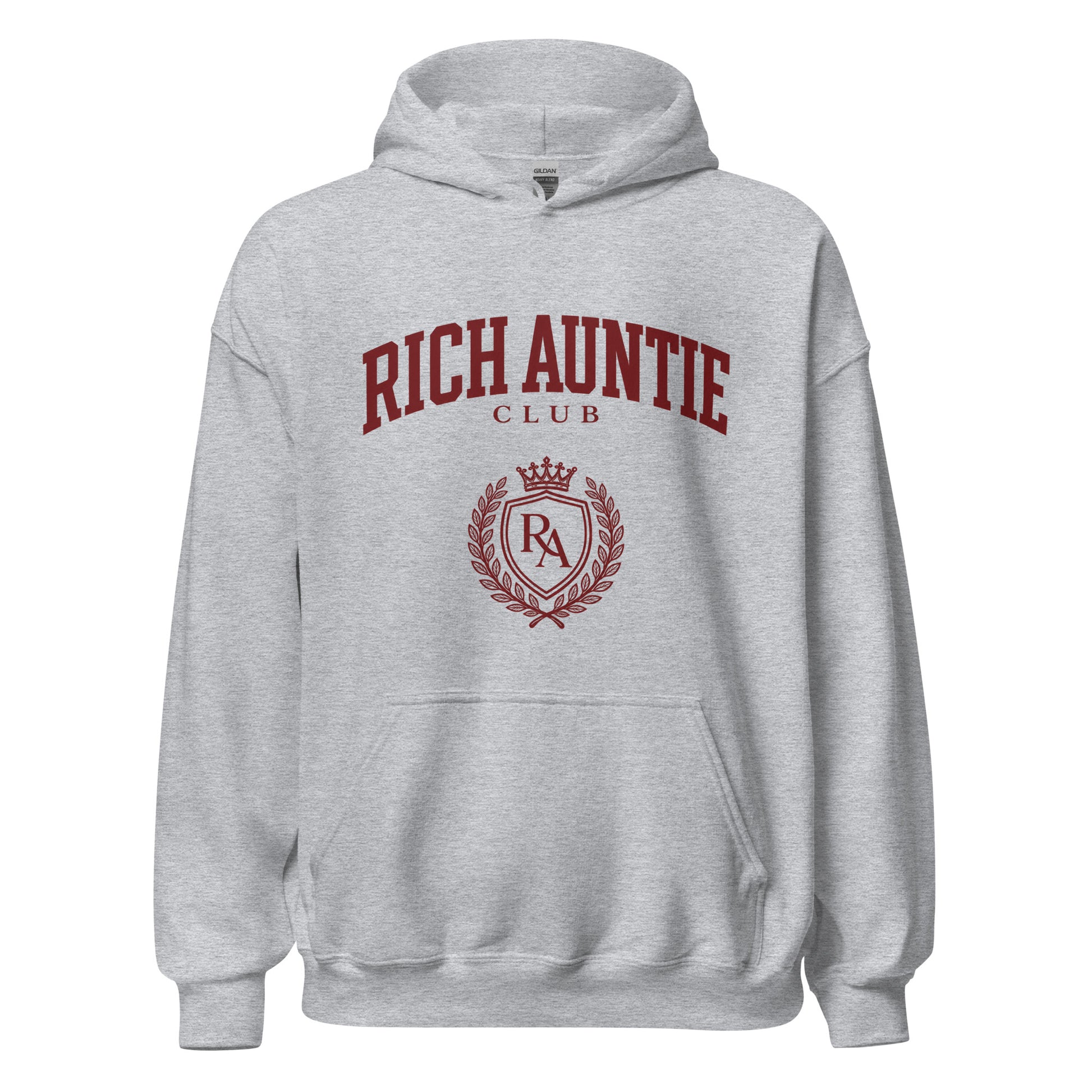 Rich Auntie Club collegiate hoodie product view 14