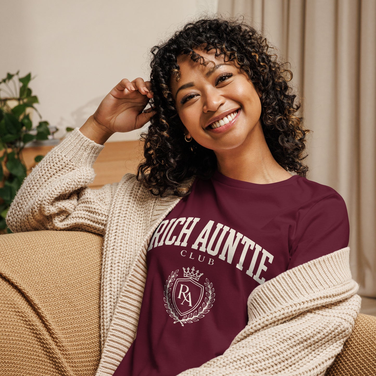 Official Rich Auntie Club tee product view 2